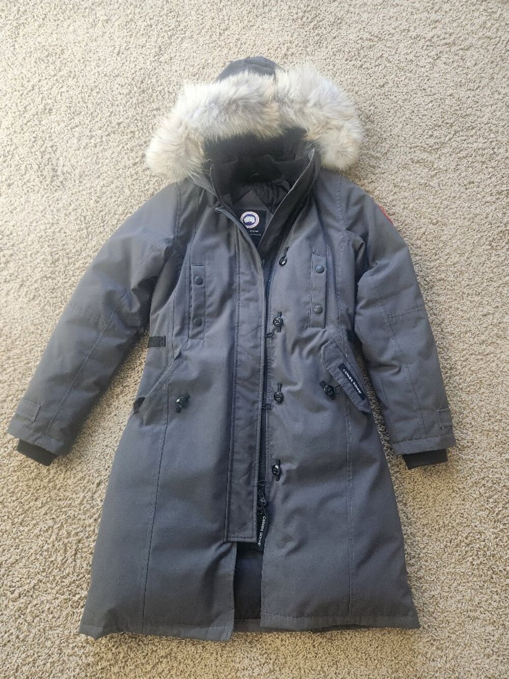 Canada Goose grey parka XXS